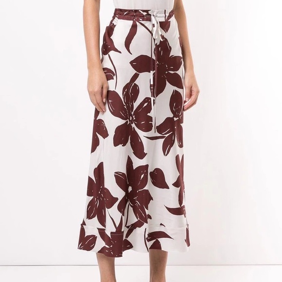 Lee Mathews Floral silk skirt - Picture 2 of 15